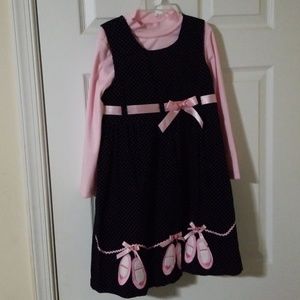 Girls size 6x dress and turtleneck
